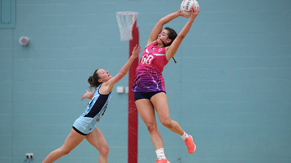 two netball players